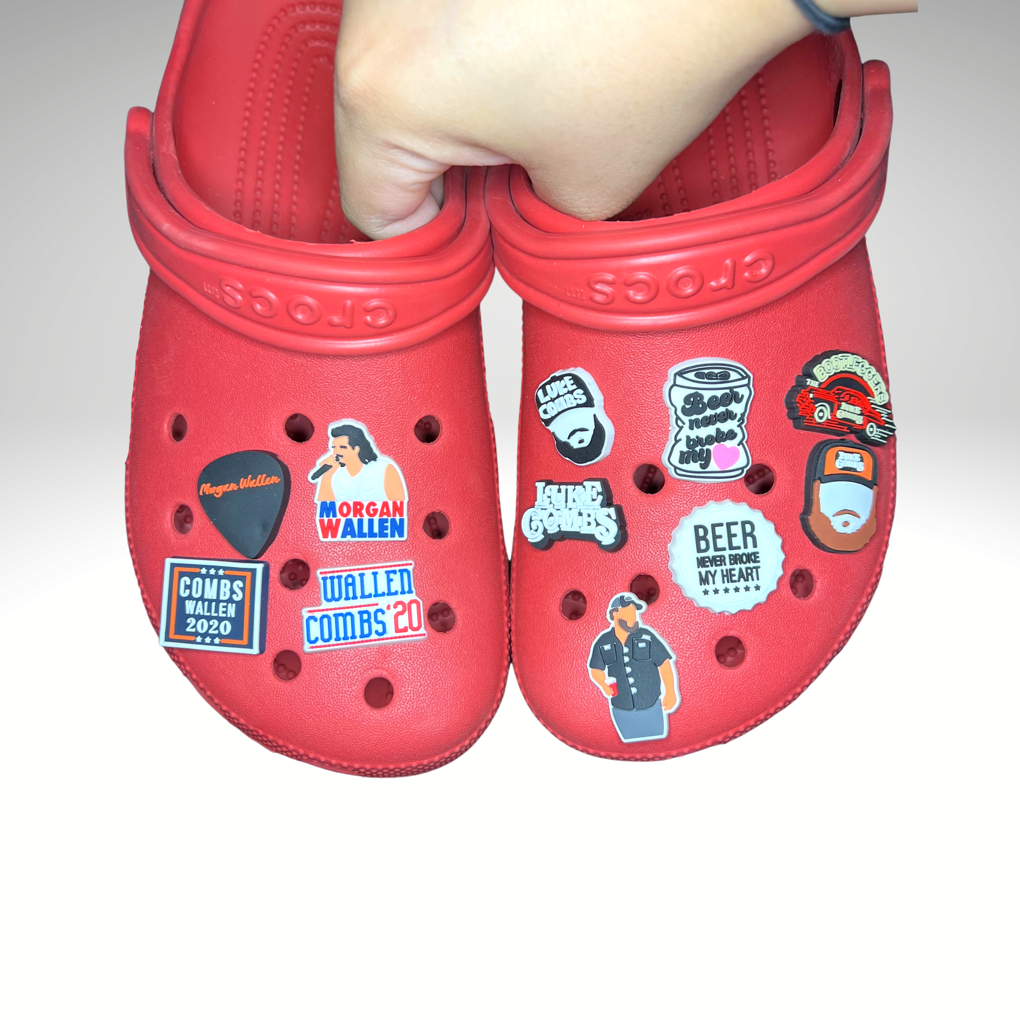 Morgan Wallen x Luke Combs Croc Charms astrobabyxo